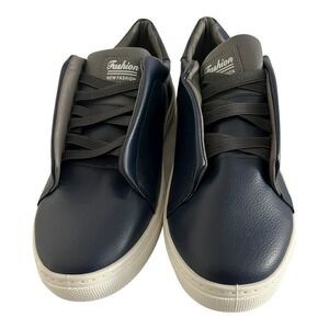 Cristian Moretti Sneakers Montaro Urban Laceless Shoes Mens Navy Blue Size 13 47